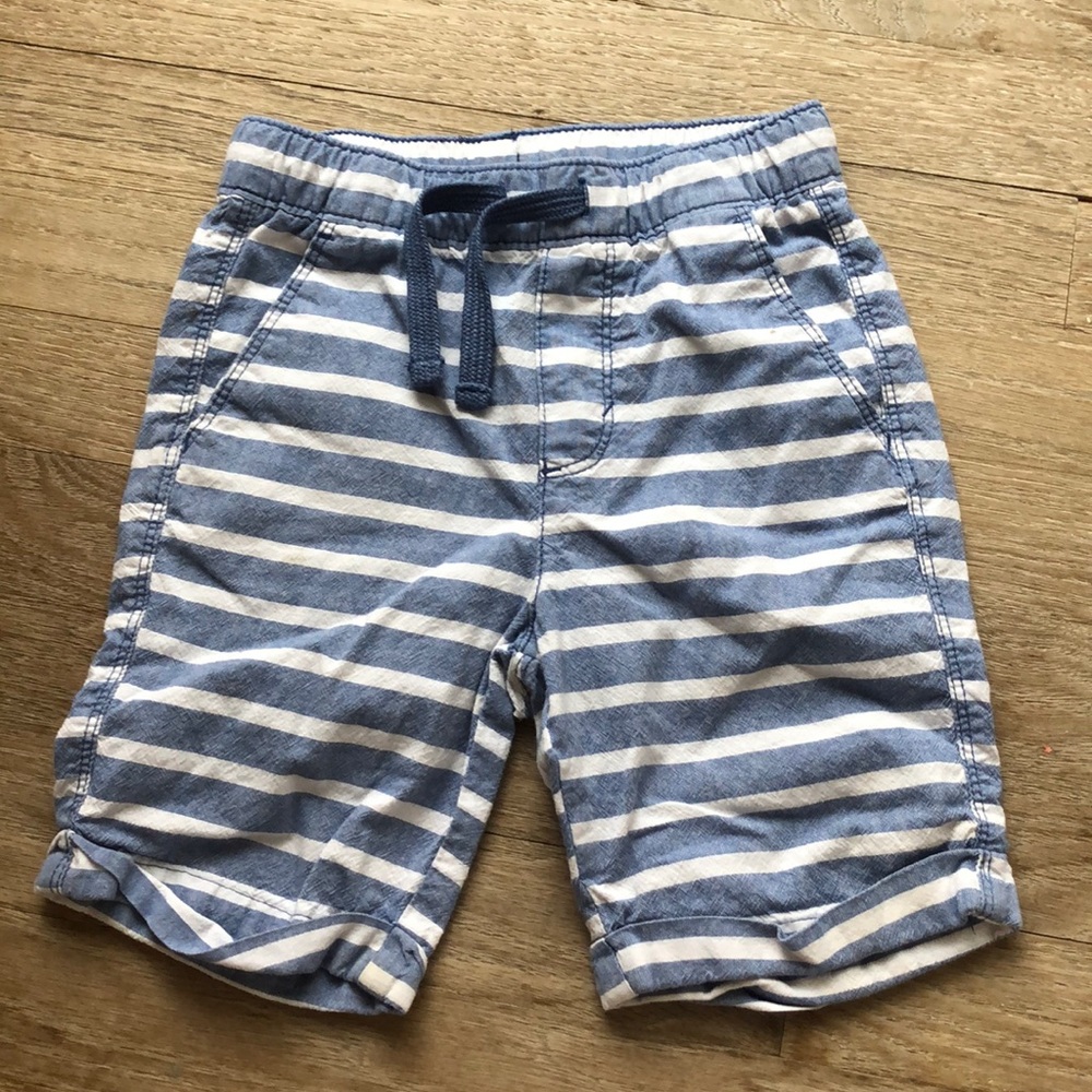 Old Navy 5T Shorts Blue White Striped